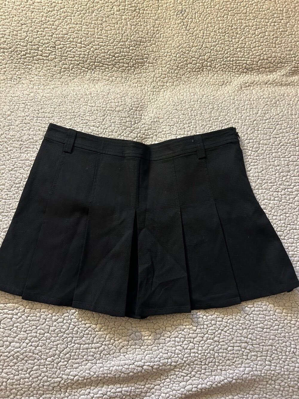 Derek Lam -- black, pleated, high wasted, crosby shorts